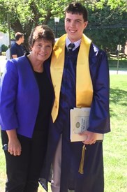 Kelli and Ryan at high school graduation