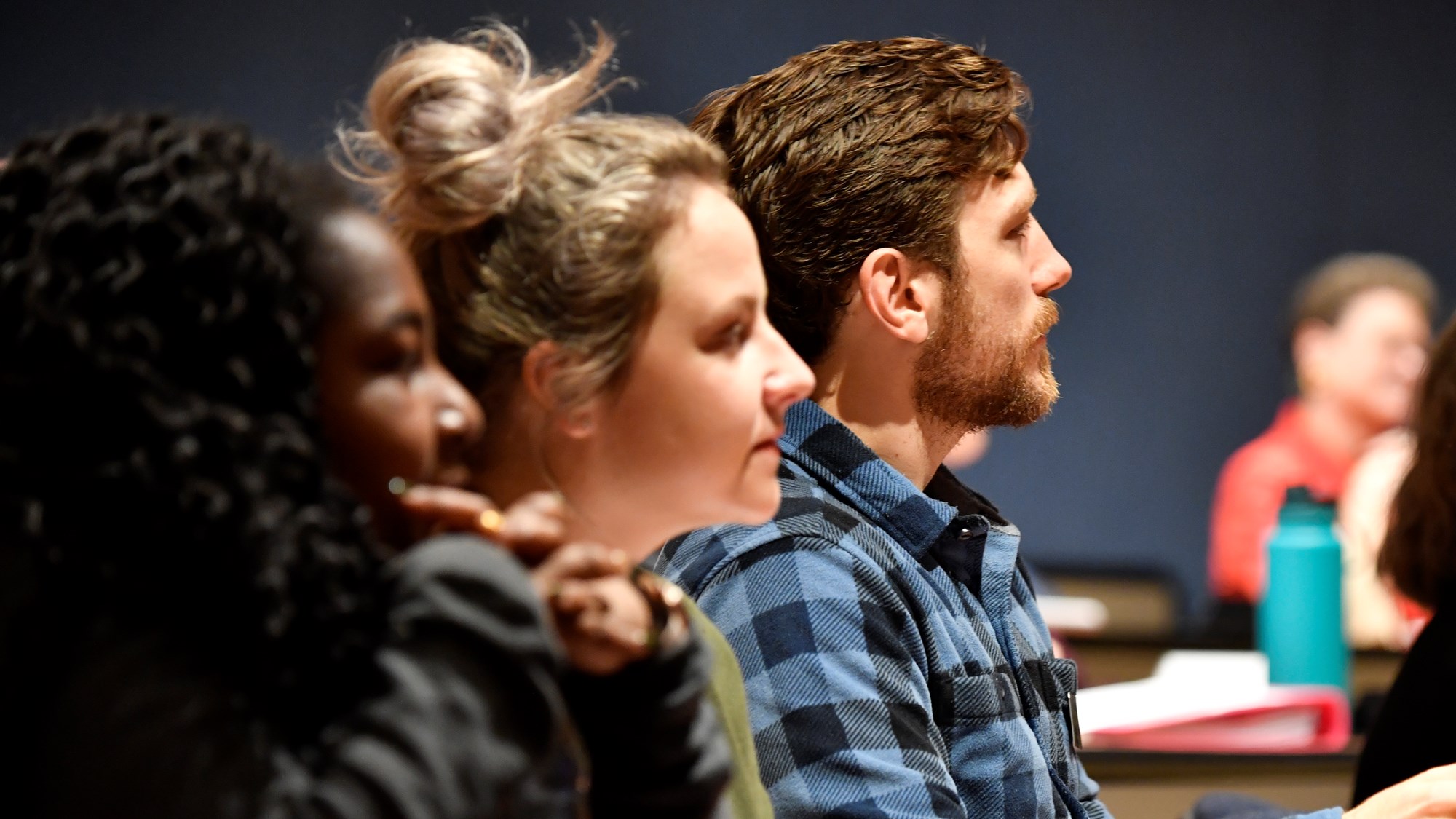 Students/Residents observing a speaker 